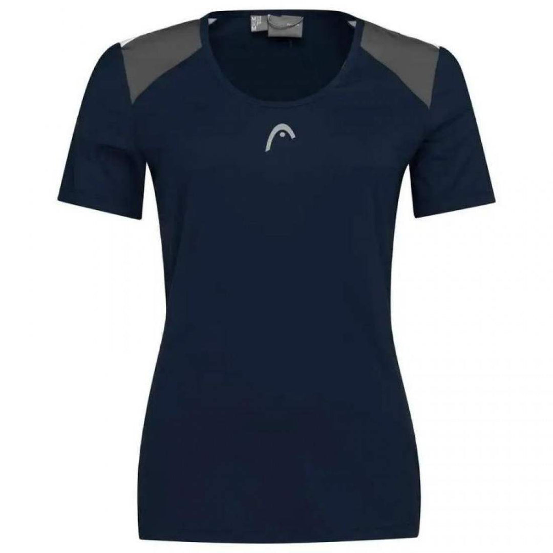 Camiseta Head Club 22 Tech Azul Marino Mujer
