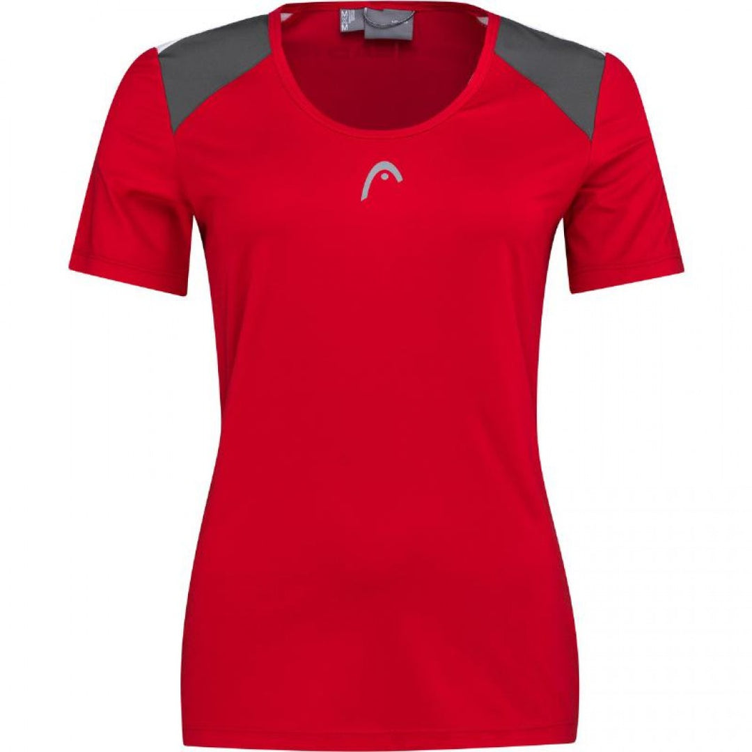 Camiseta Head Club 22 Tech Rojo Mujer