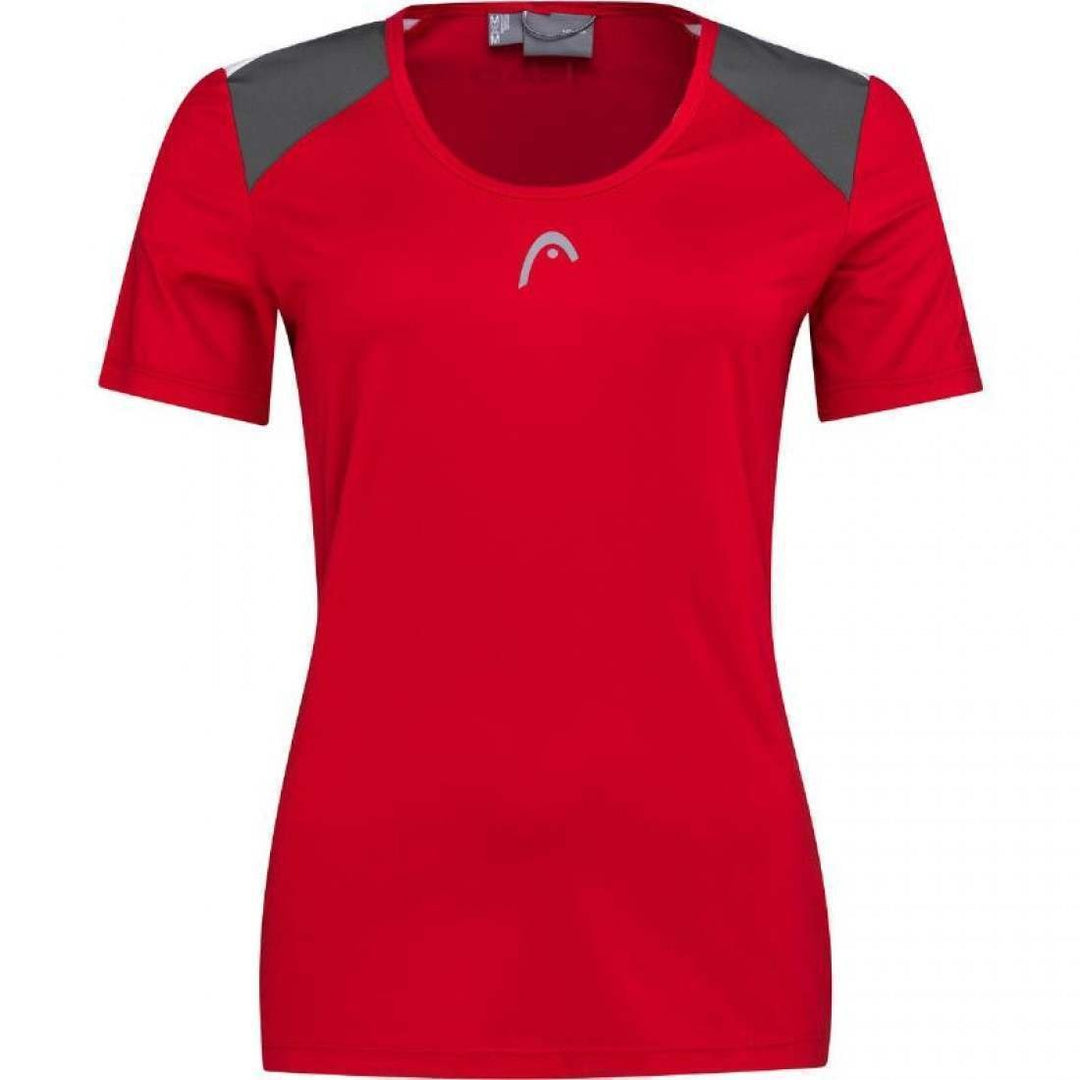 Camiseta Head Club 22 Tech Rojo Mujer