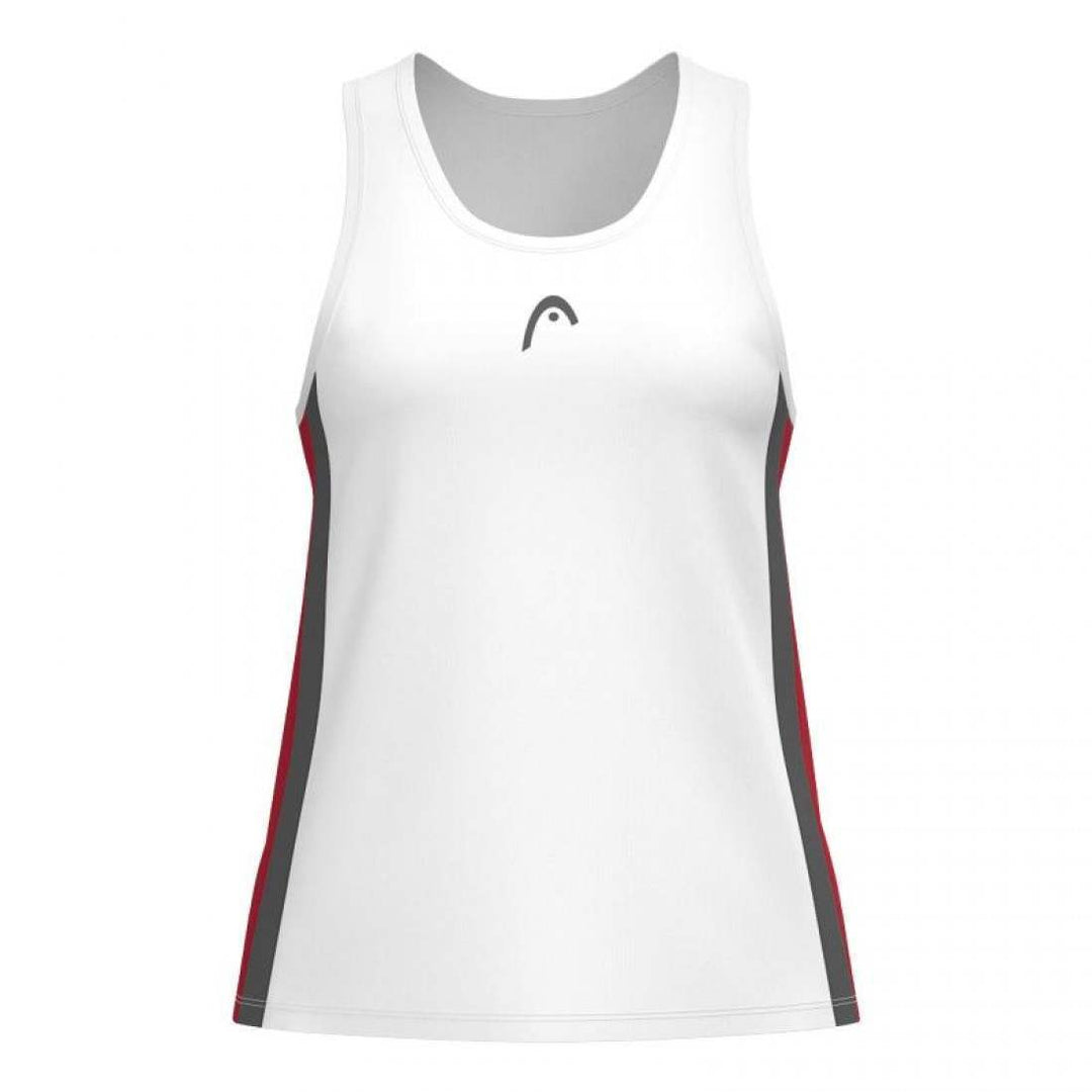 Camiseta Head Club 25 Blanco Rojo Junior