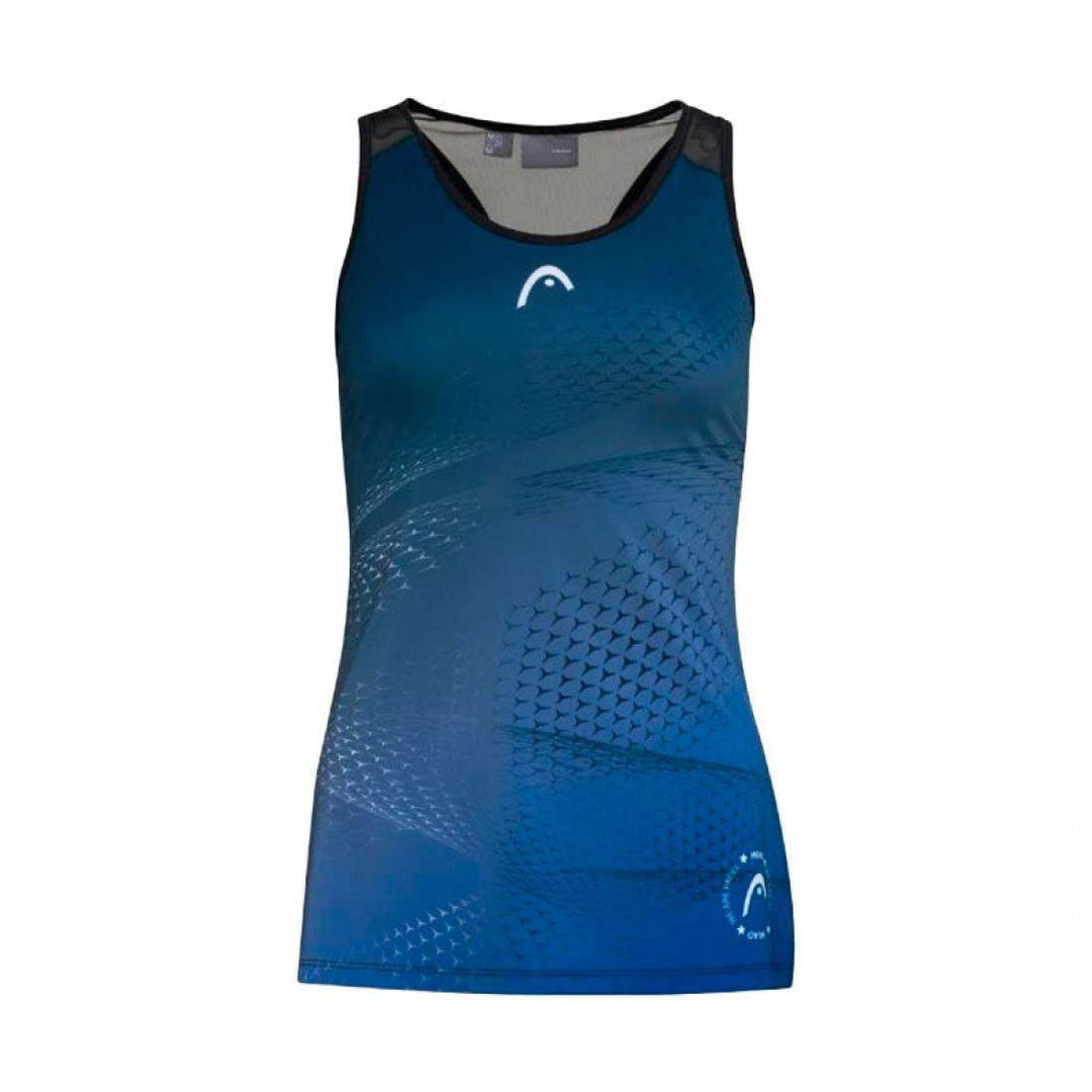 Camiseta Head Play Negro Print Padel Mujer | Head