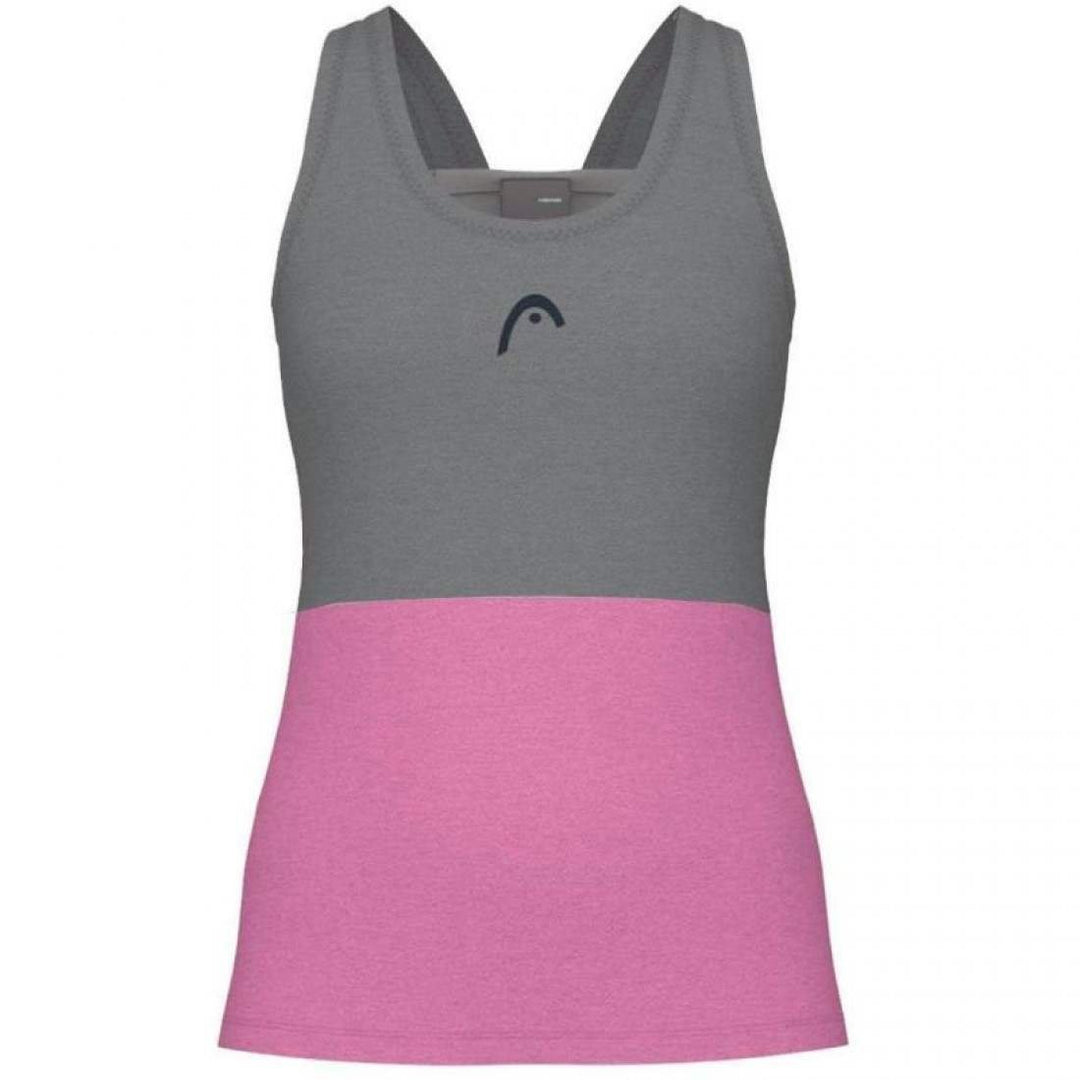 Camiseta Head Play Tech Rosa Blanco Mujer