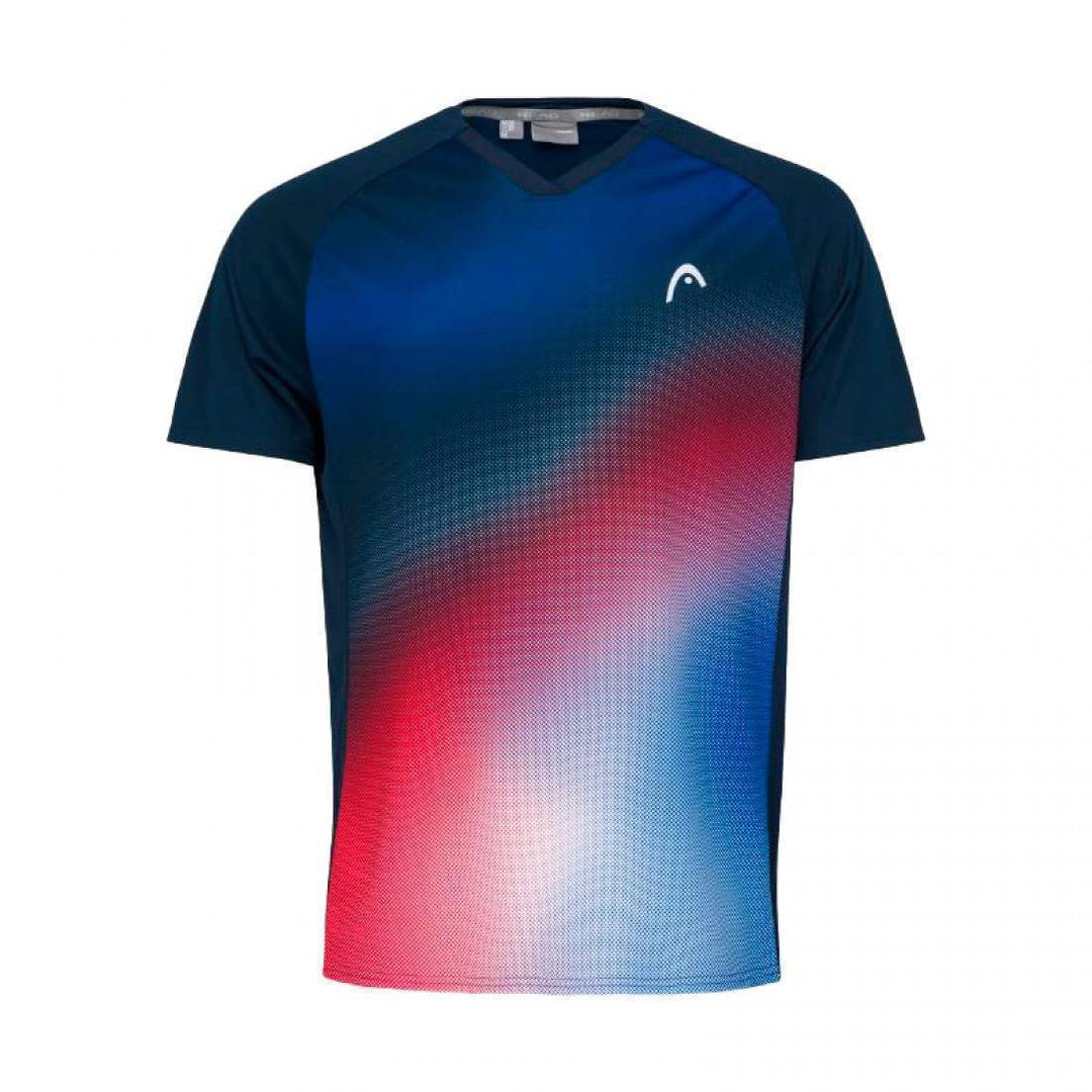 Camiseta Head TopSpin Azul Oscuro Print Vision Junior | Head
