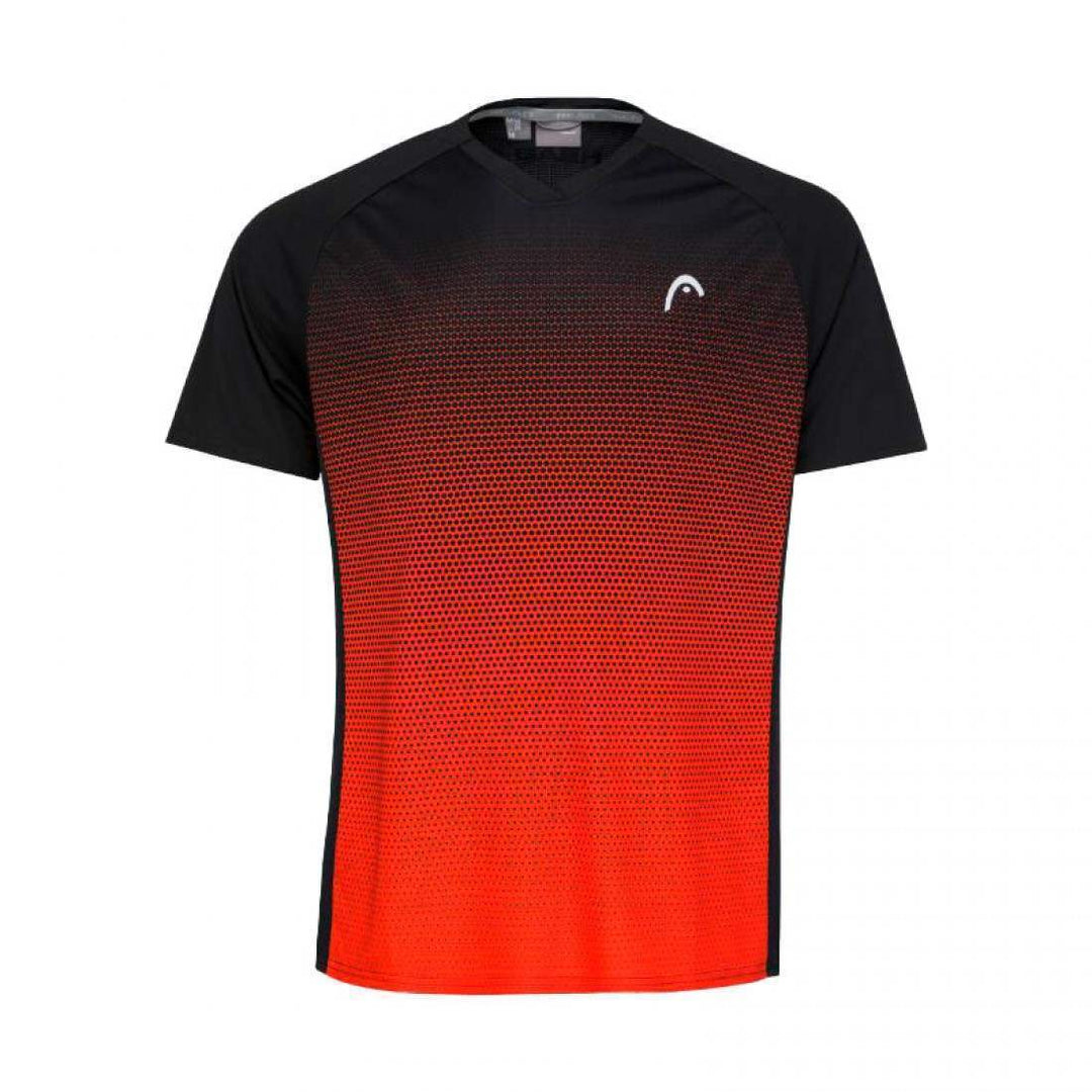 Camiseta Head TopSpin Negro Print Vision Junior | Head