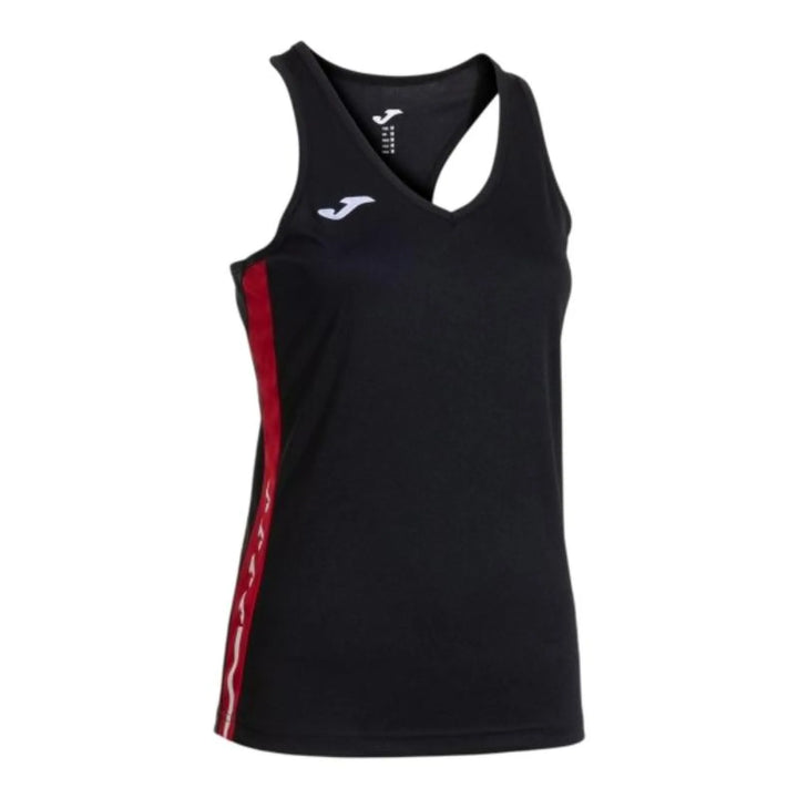 Camiseta Joma Olimpiada Negro Rojo Mujer