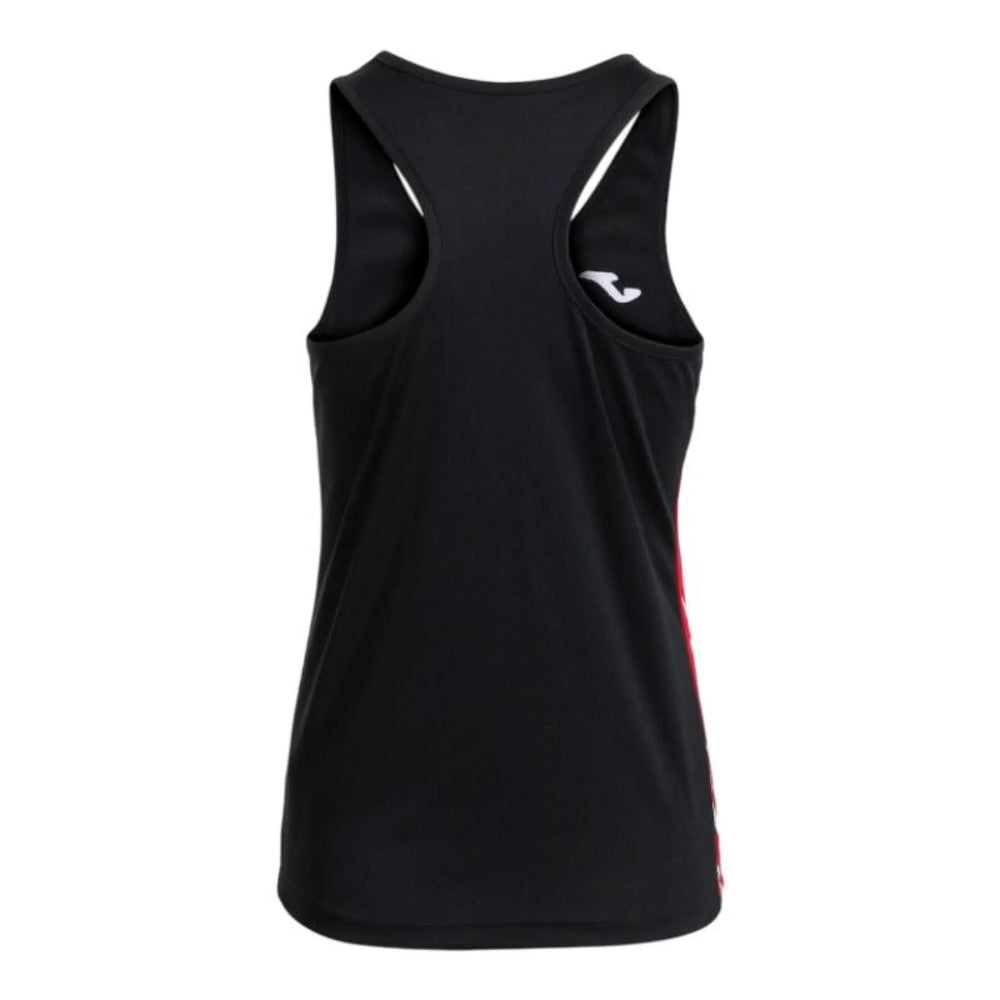 Camiseta Joma Olimpiada Negro Rojo Mujer