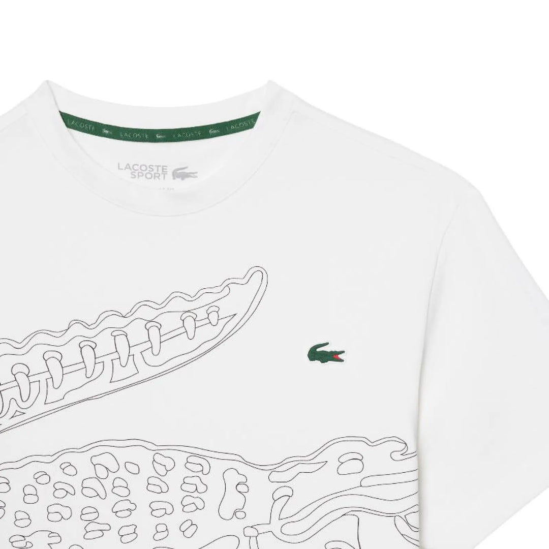 Camiseta Lacoste Padel Blanco Negro