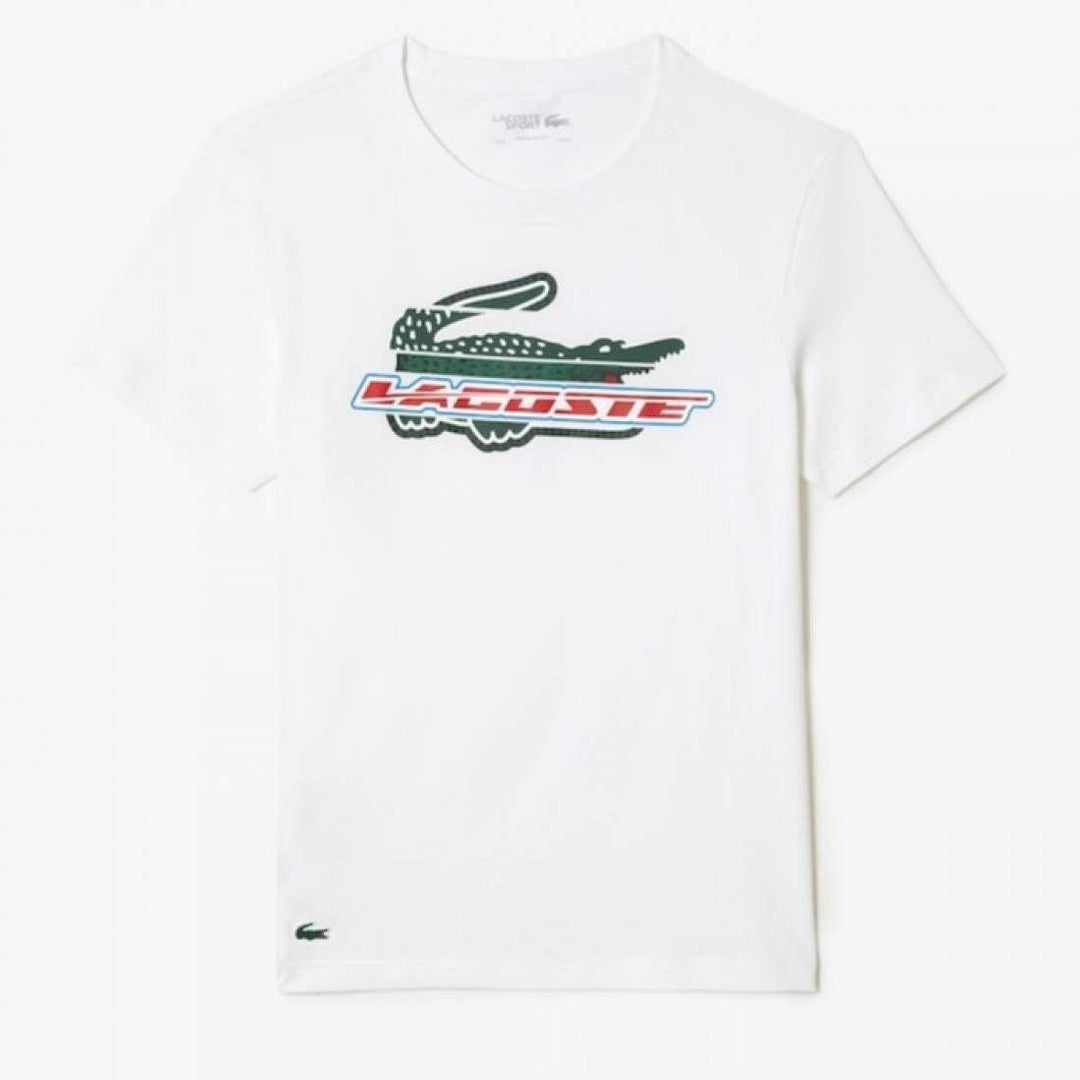 Camiseta Lacoste Sport Algodon Ecologico Blanco