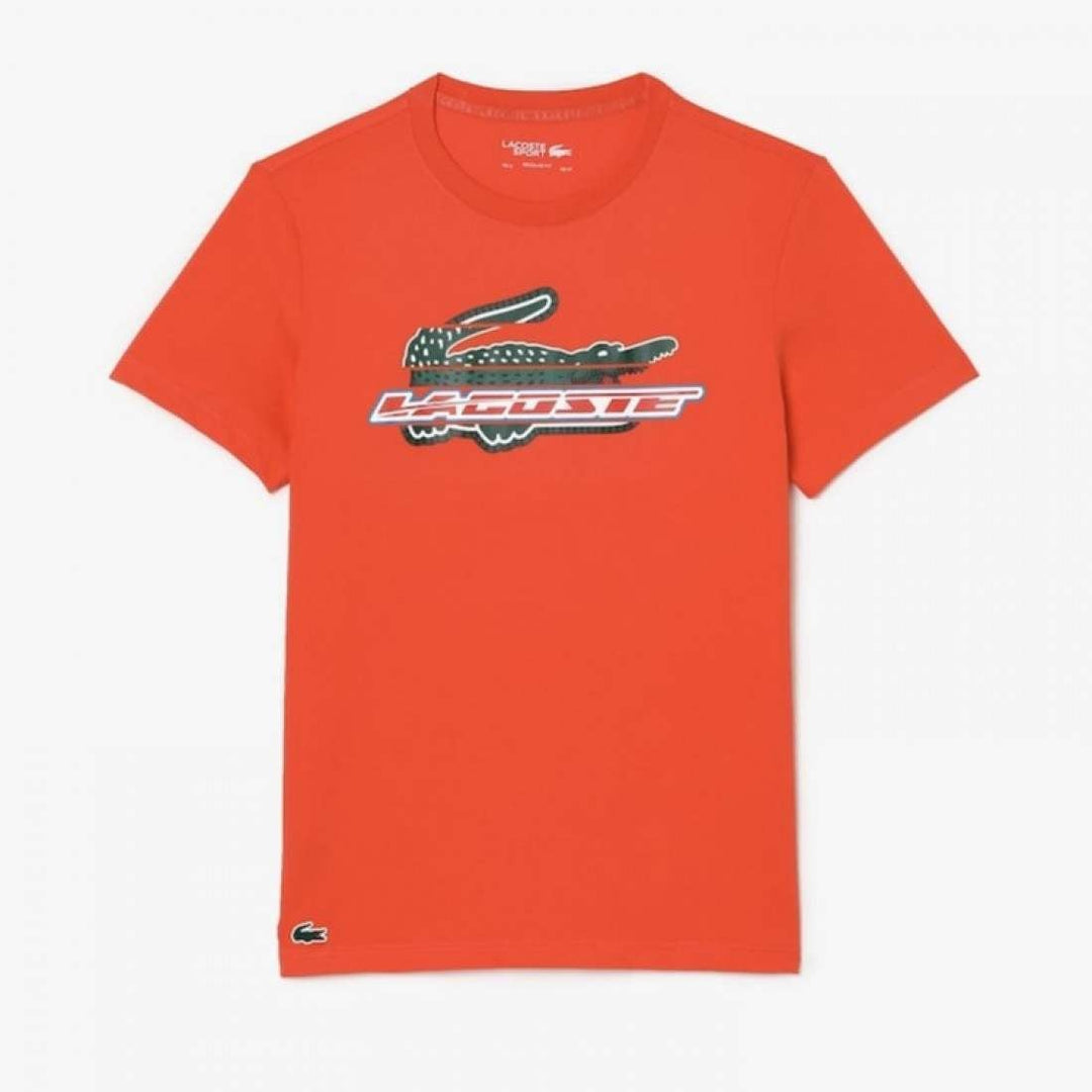 Camiseta Lacoste Sport Algodon Ecologico Naranja