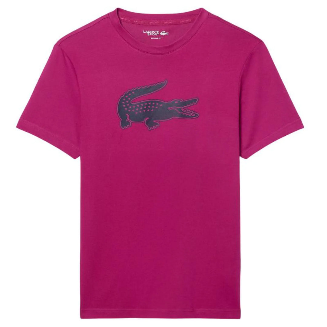 Camiseta Lacoste Sport Fucsia Azul Marino