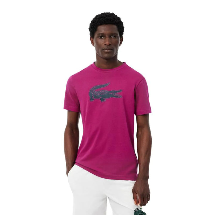 Camiseta Lacoste Sport Fucsia Azul Marino