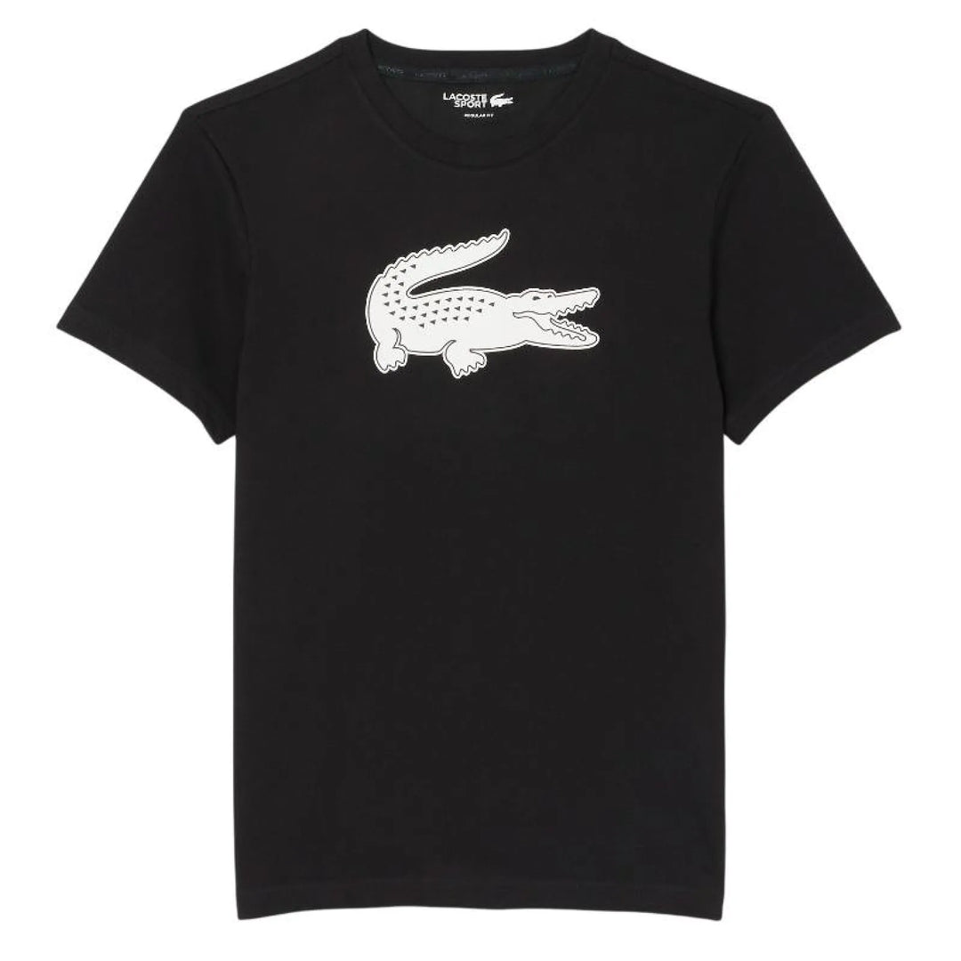 Camiseta Lacoste Sport Negro Blanco