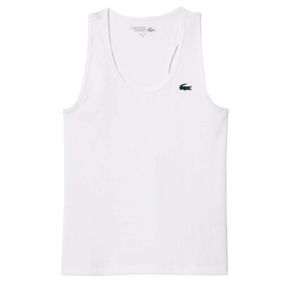 Camiseta Lacoste Sport Slim Fit Blanco