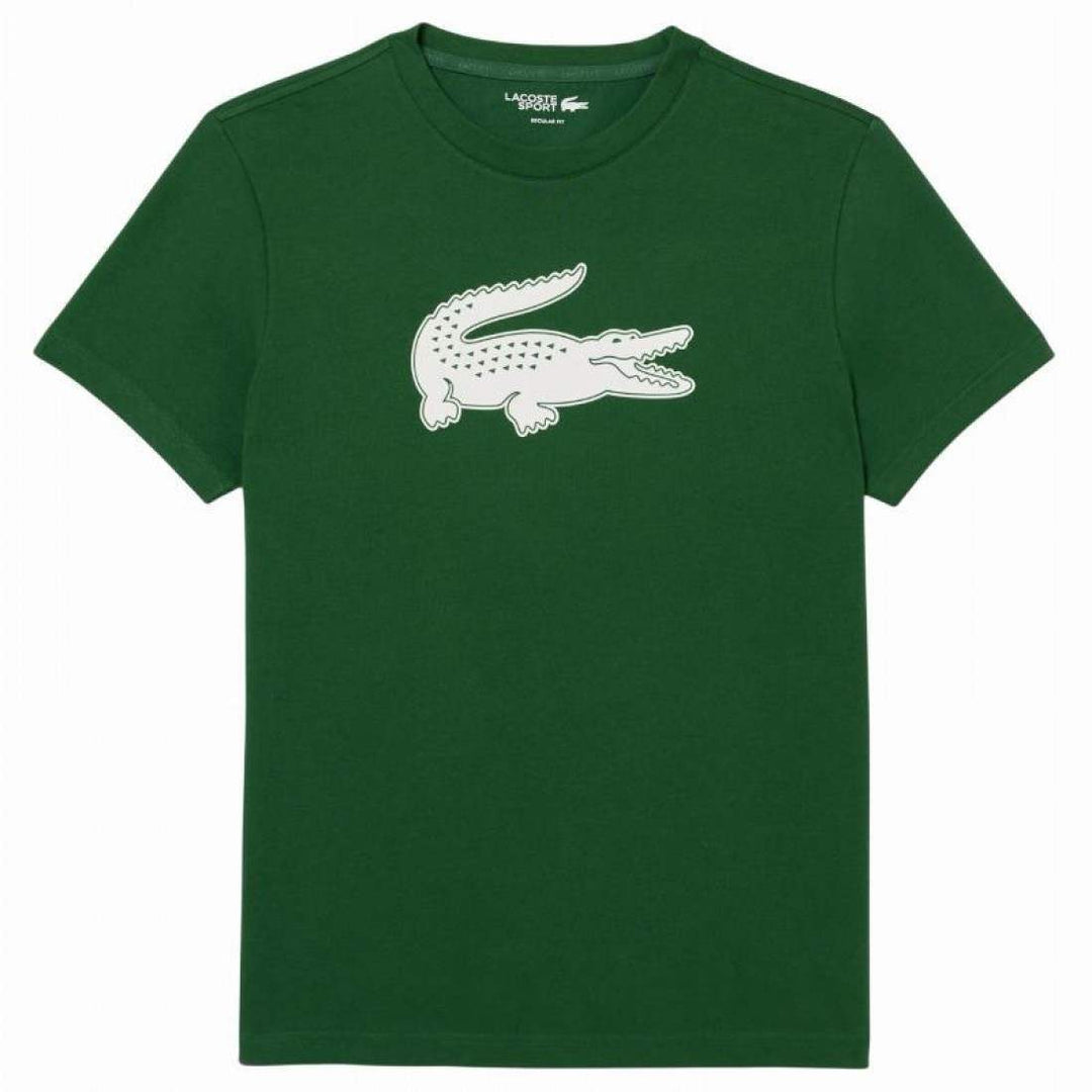 Camiseta Lacoste Sport Verde Blanco