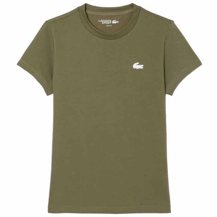 T-shirt Lacoste Sport Verde Kaki Donna