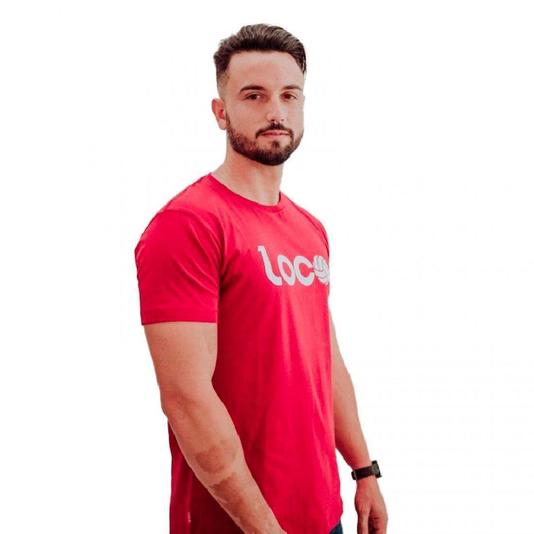 Camiseta Loco Esencia Burgundy Blanco | Loco