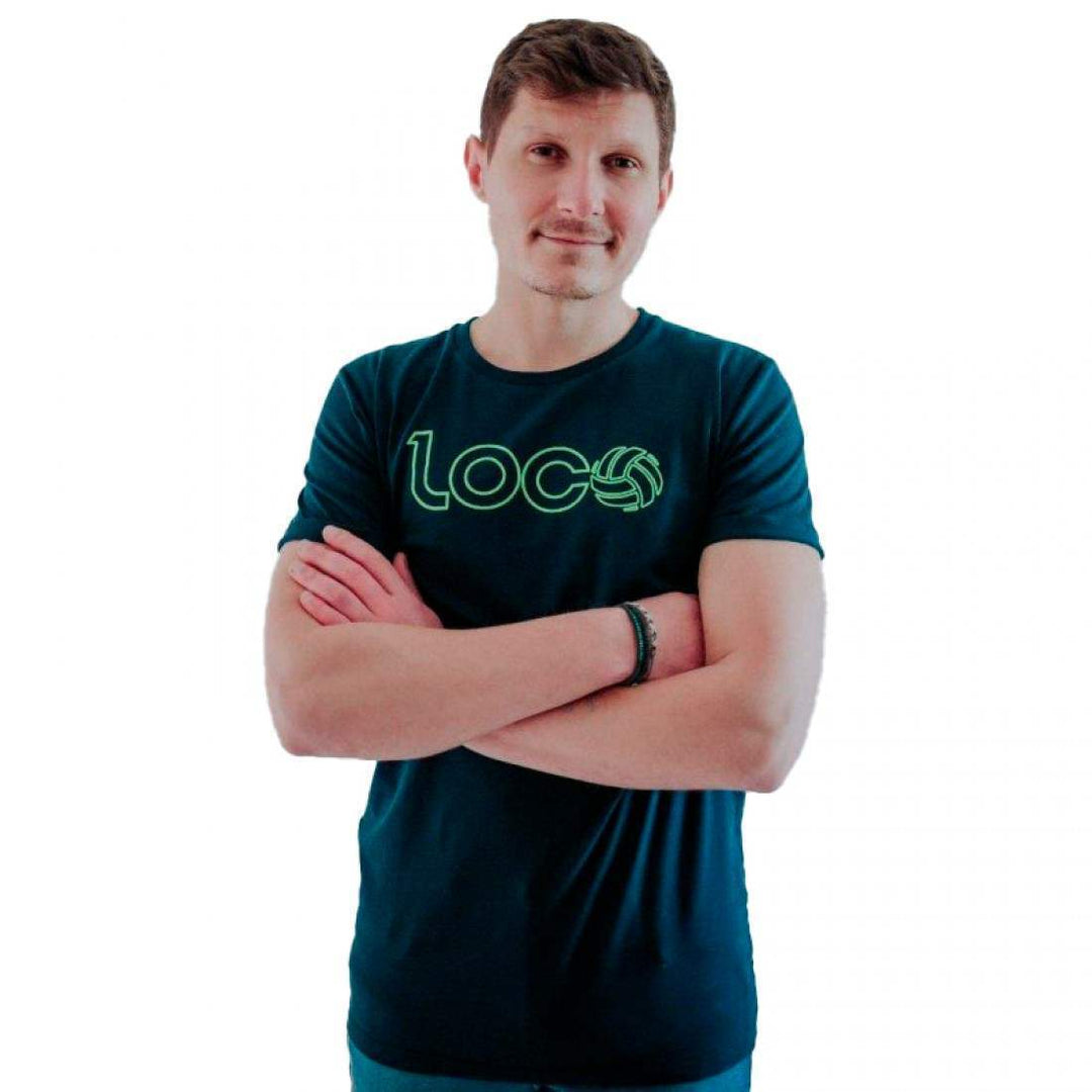 Camiseta Loco Marco Lenders Marino Verde | Loco