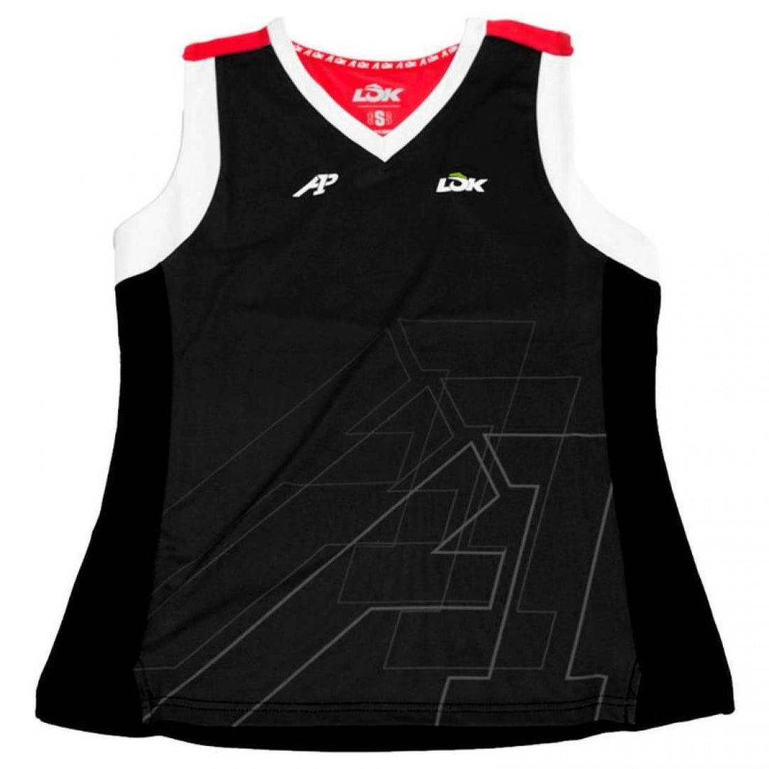Camiseta Lok A1 Padel Wasatch Negro Mujer | Lok