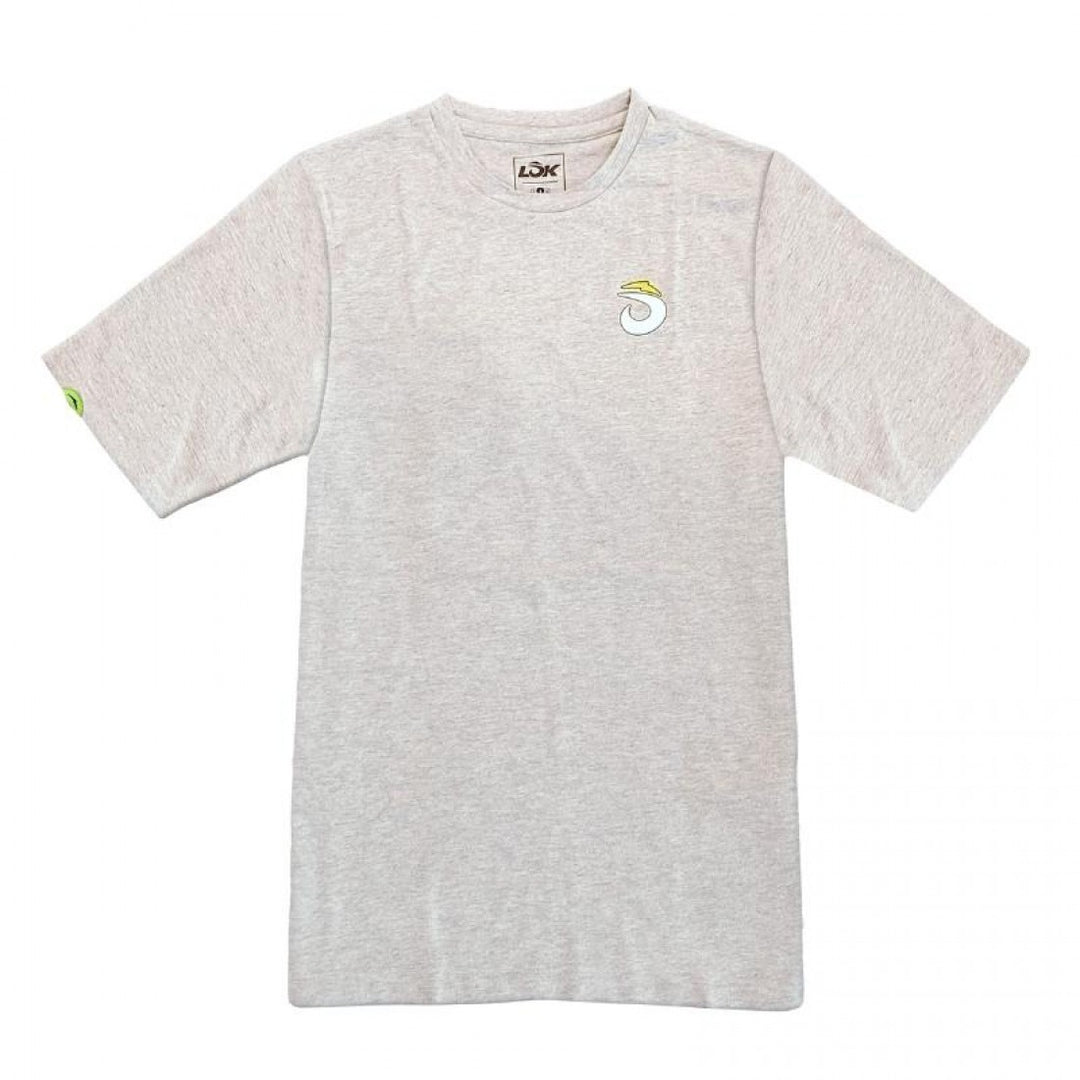 Camiseta Lok Laced Accent Gris Mujer | Lok