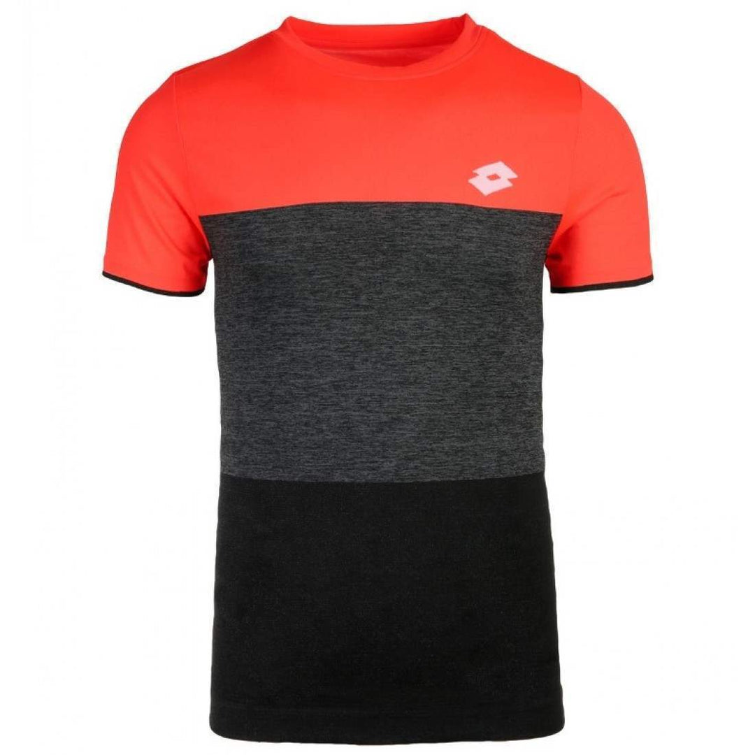 Camiseta Lotto Tech Seamless Coral Negro | Lotto