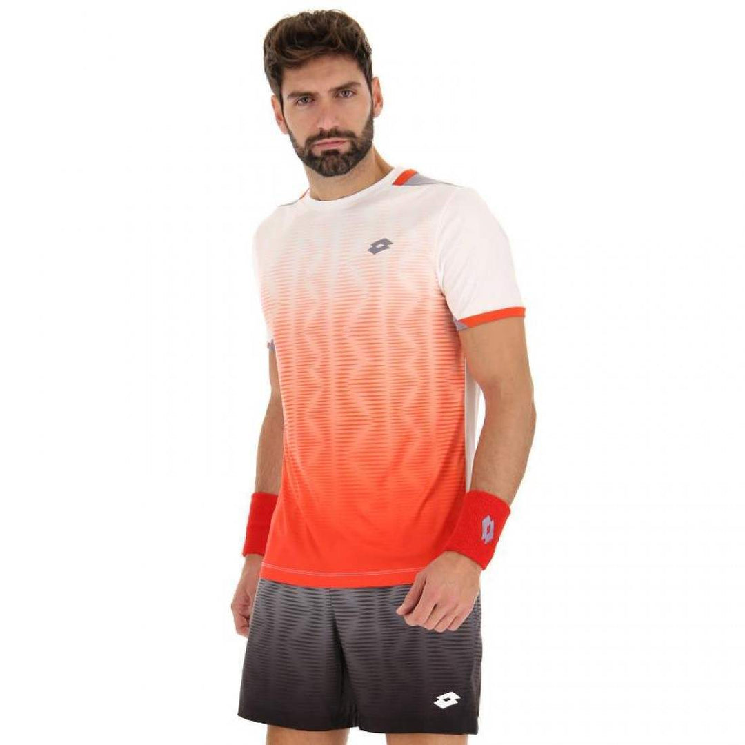 Camiseta Lotto Top IV Rojo Amapola Blanco Brillante | Lotto