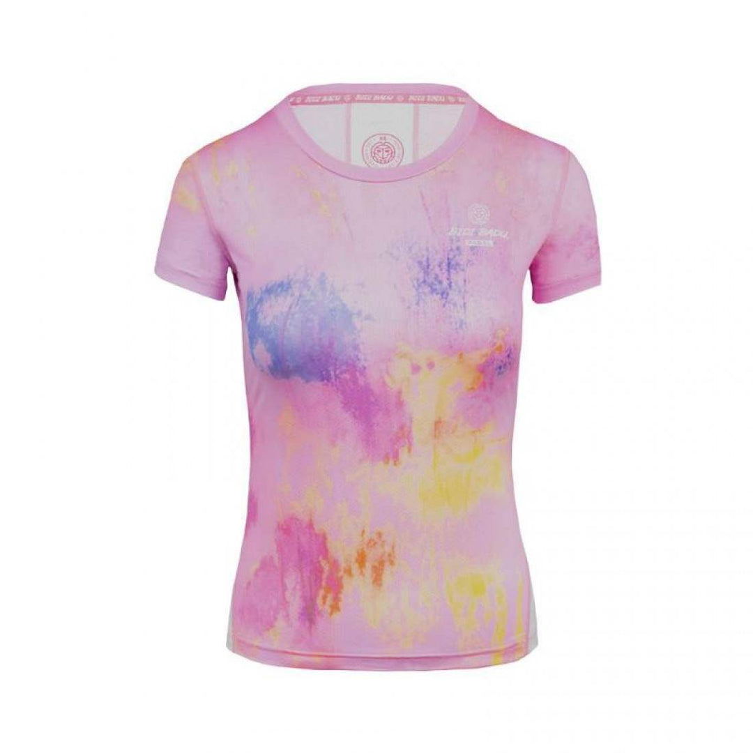 Camiseta Manga Bidi Badu Padel Eve Rosa Blanco | BIDI BADU