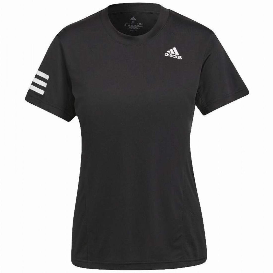 Camiseta Manga Corta Adidas Club Negro Mujer | Adidas