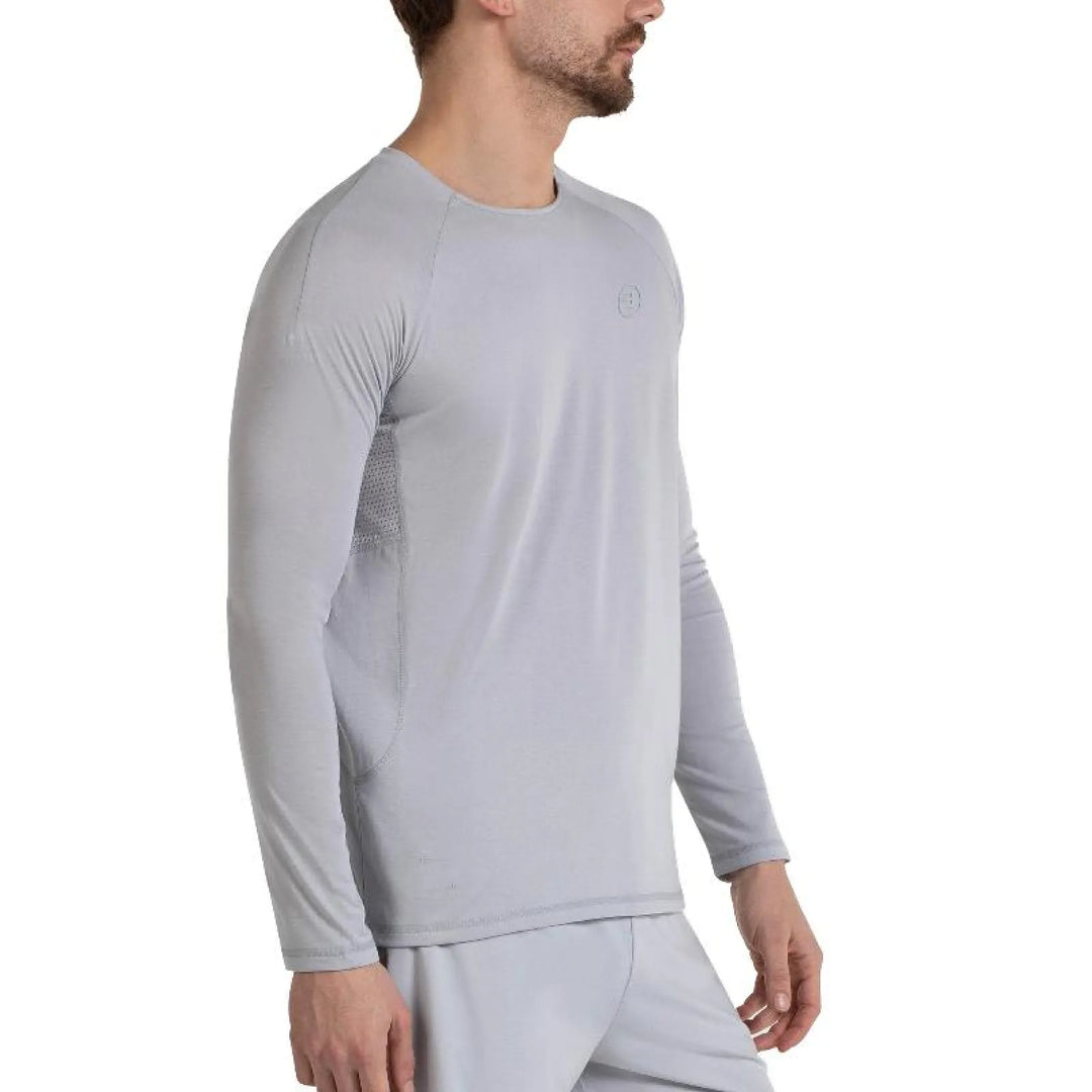 Camiseta Manga Larga Bullpadel Amer Gris Perla