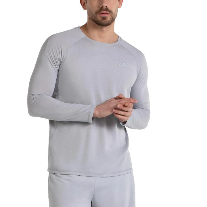 Camiseta Manga Larga Bullpadel Amer Gris Perla