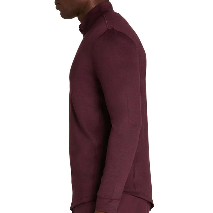 Camiseta Manga Larga Wilson Everyday Performance Half Zip Rojo Oscuro - vista 3