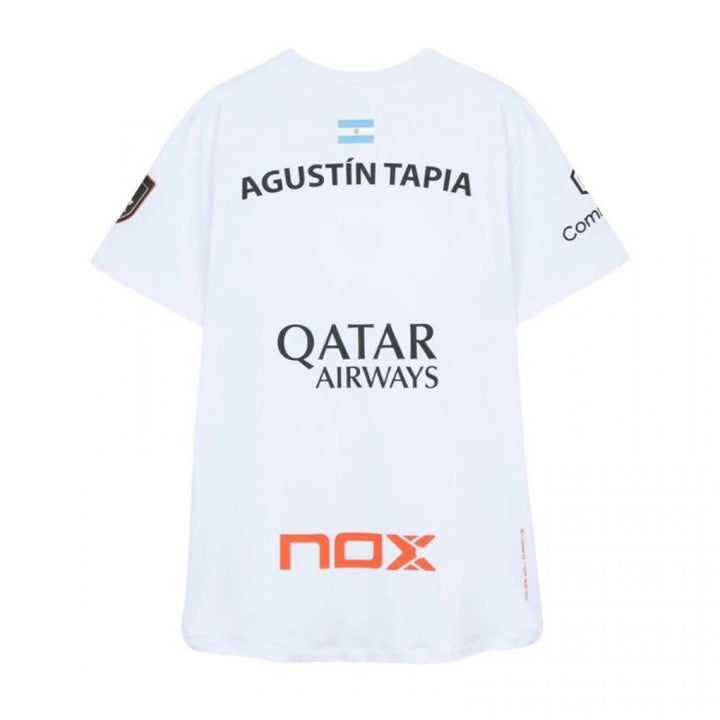 Maglietta Nox Agustin Tapia 2026 Sponsor AT10 Bianca