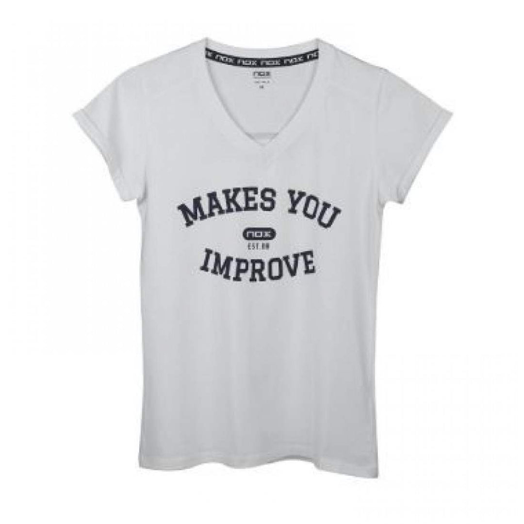 Camiseta Nox Mujer Basic Blanco | Nox