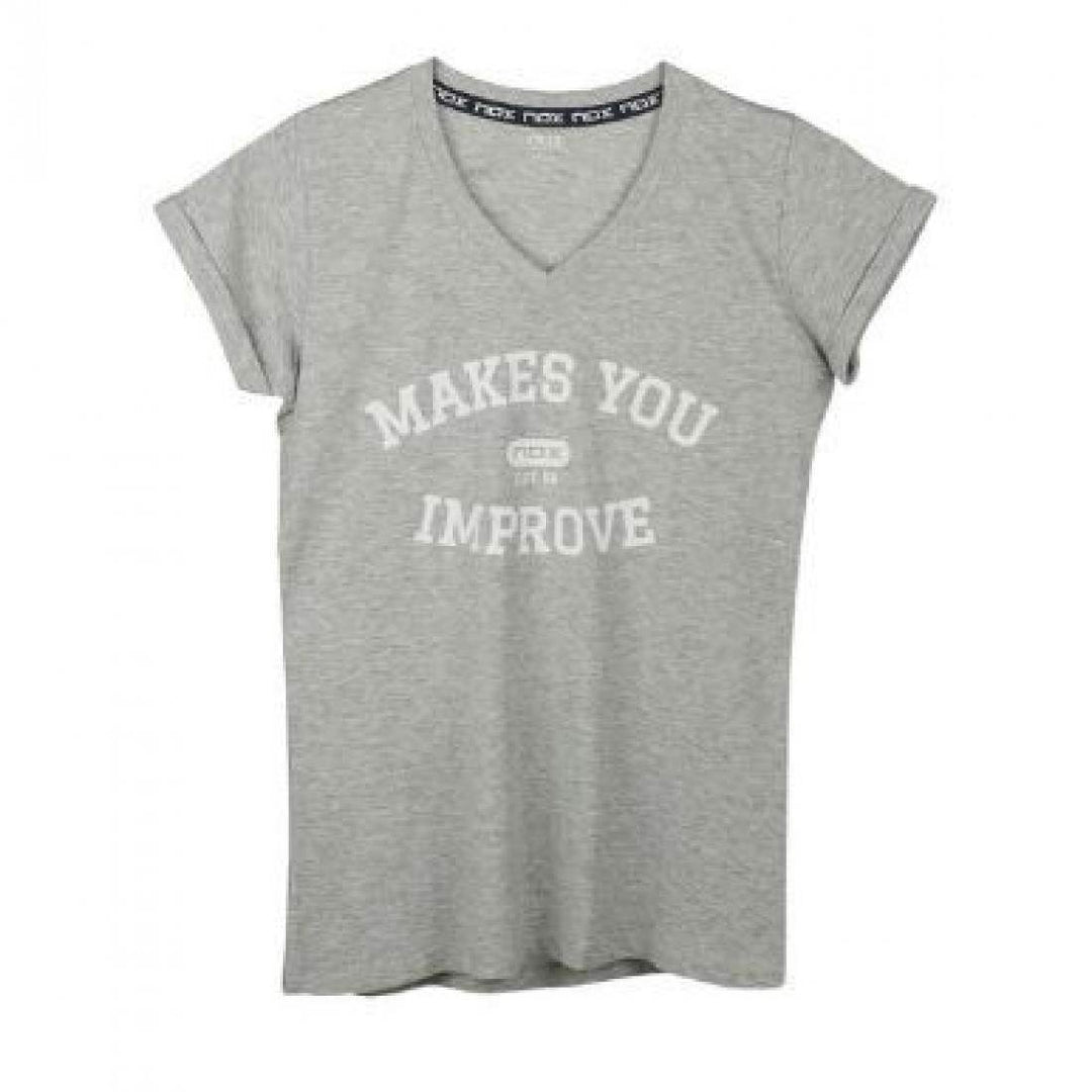 Camiseta Nox Mujer Basic Gris Vigore | Nox