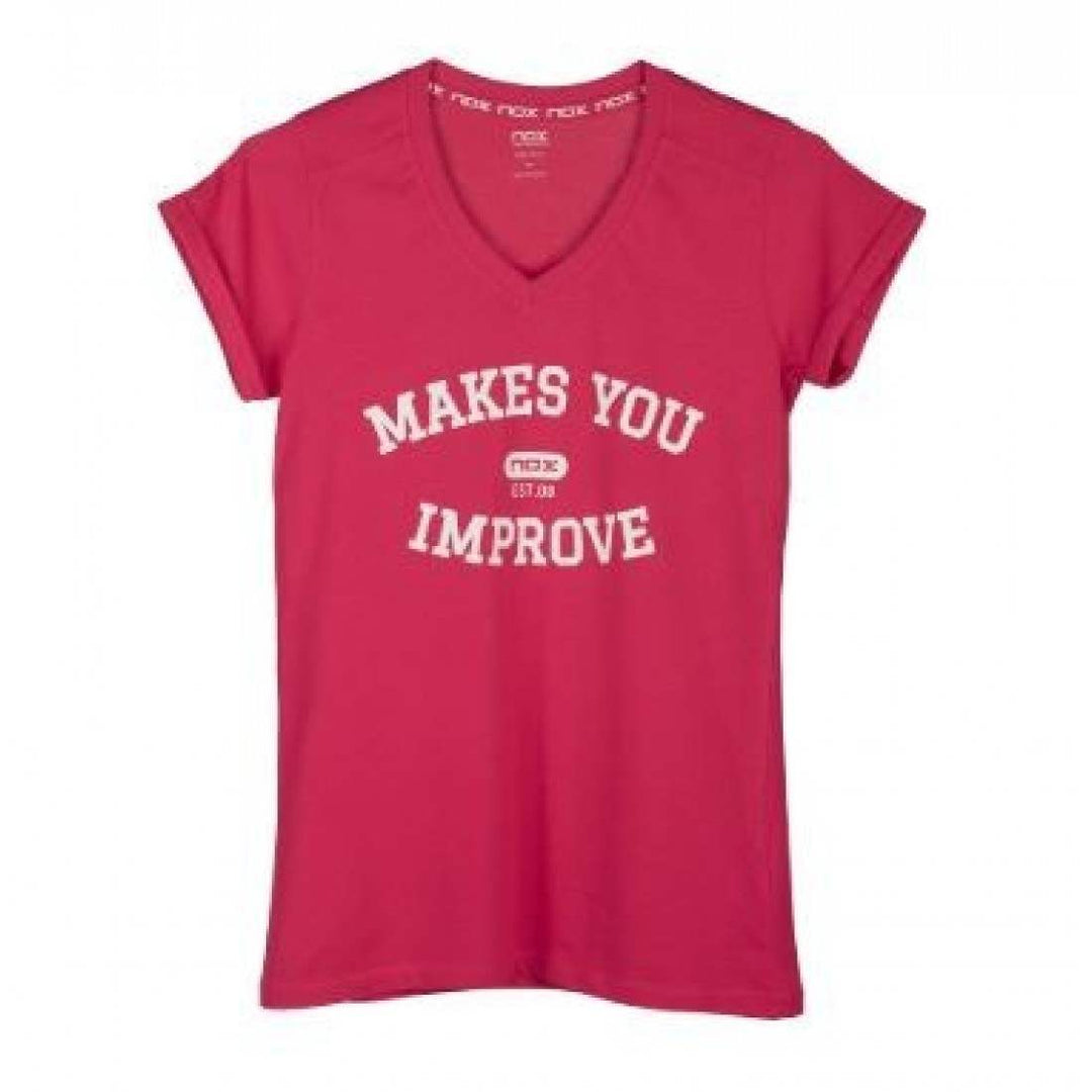 Camiseta Nox Mujer Basic Rosa | Nox