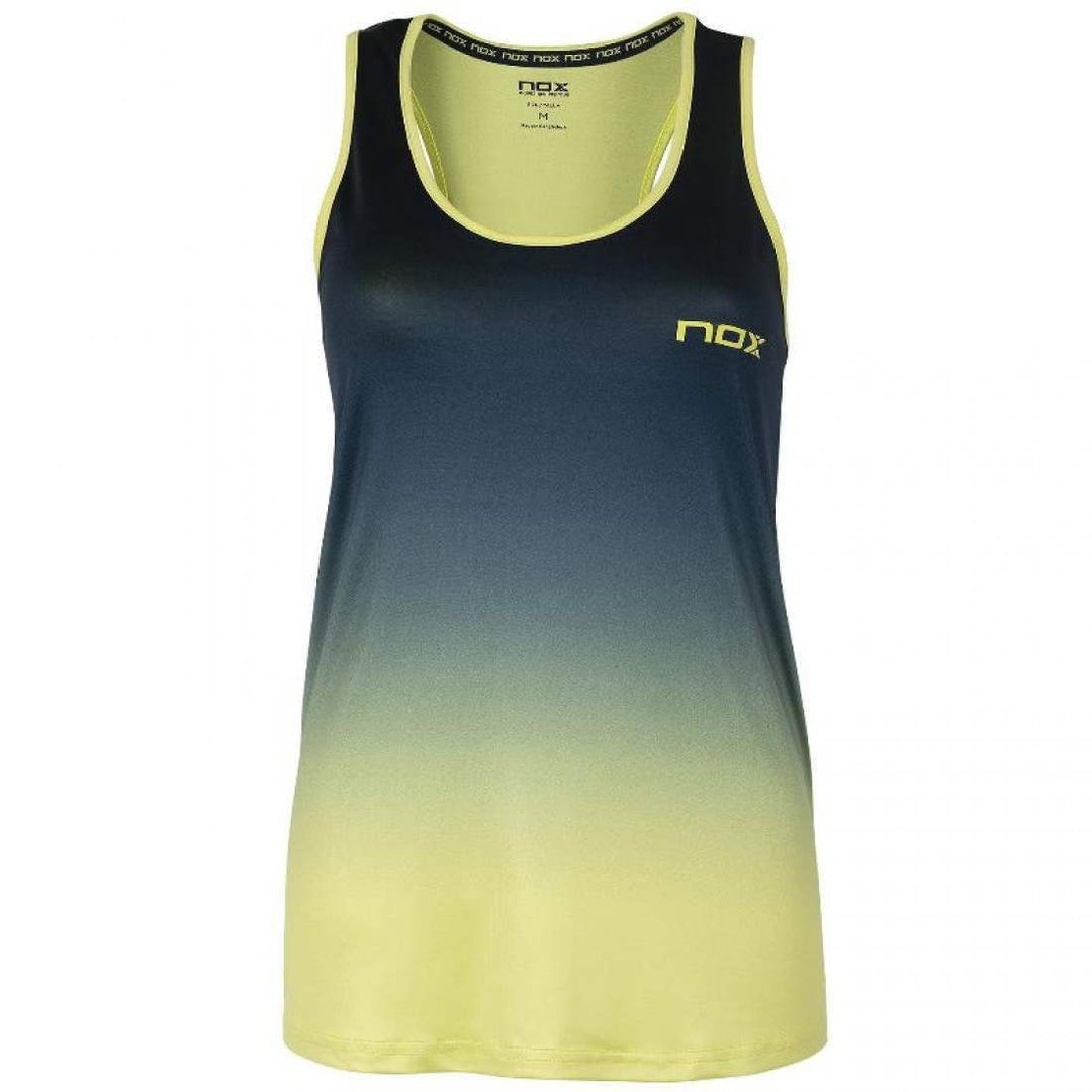 Camiseta Nox Pro Azul Logo Lima Degradado Mujer | Nox