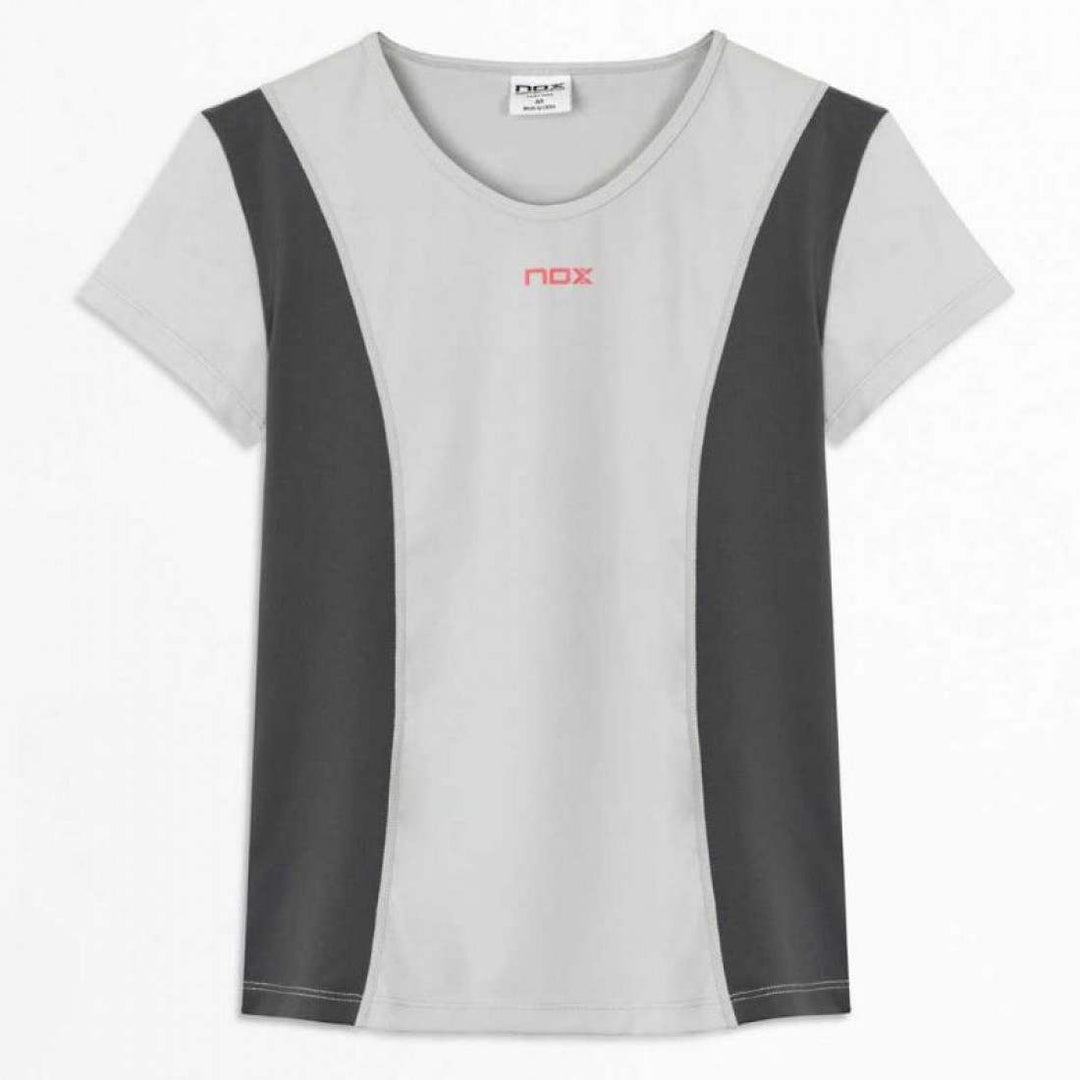 Camiseta Nox Pro Regular Gris Claro Mujer | Nox