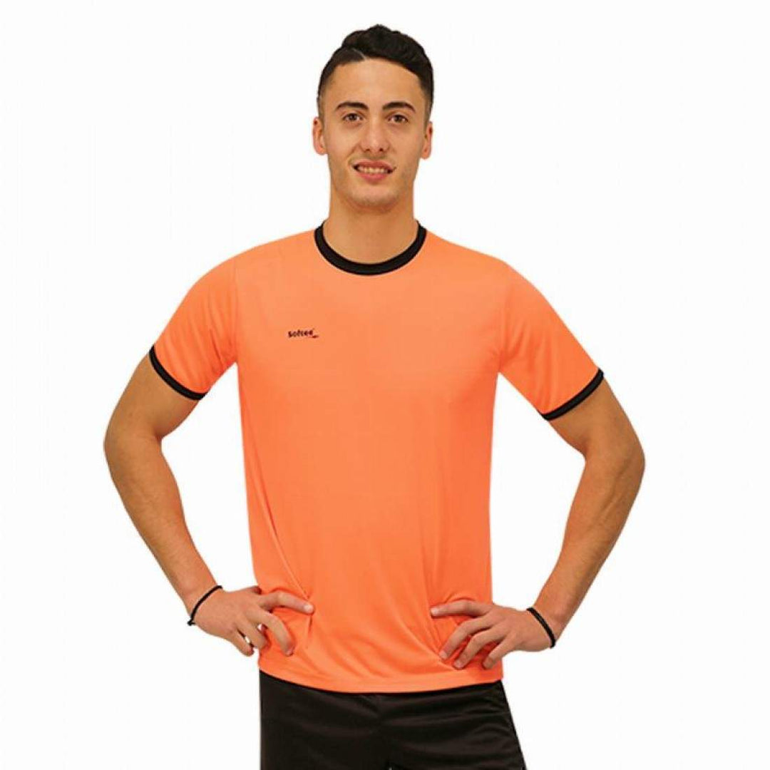 Camiseta Softee Galaxy Coral Fluor Negro | Softee