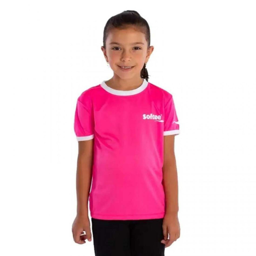 Camiseta Softee Galaxy Fucsia Fluor Blanco Junior