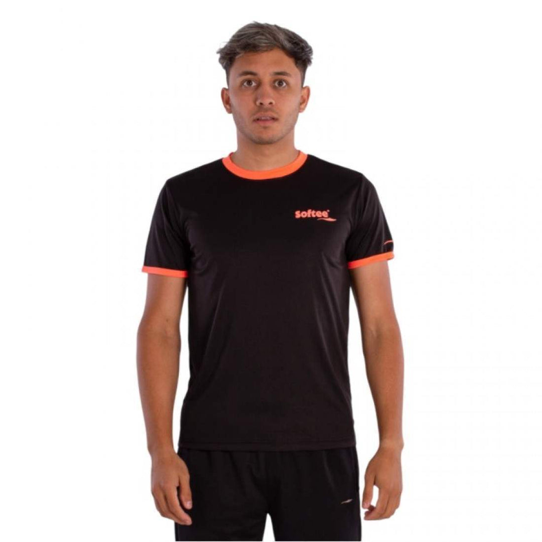 Camiseta Softee Galaxy Negro Coral Fluor | Softee
