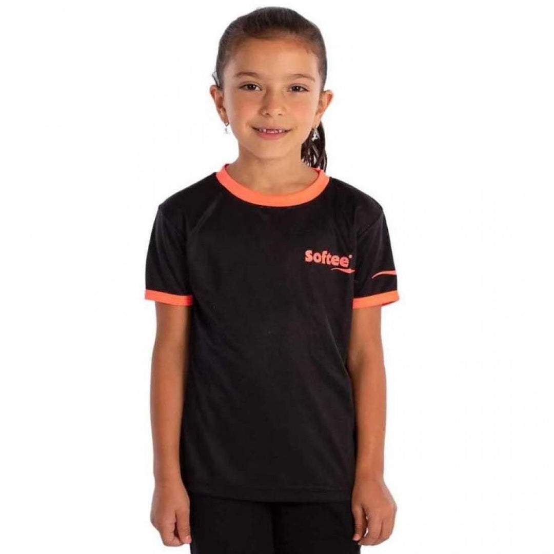 Camiseta Softee Galaxy Negro Coral Fluor Junior