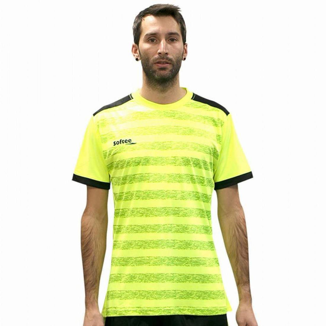 Camiseta Softee Leader Amarillo Fluor Negro | Softee