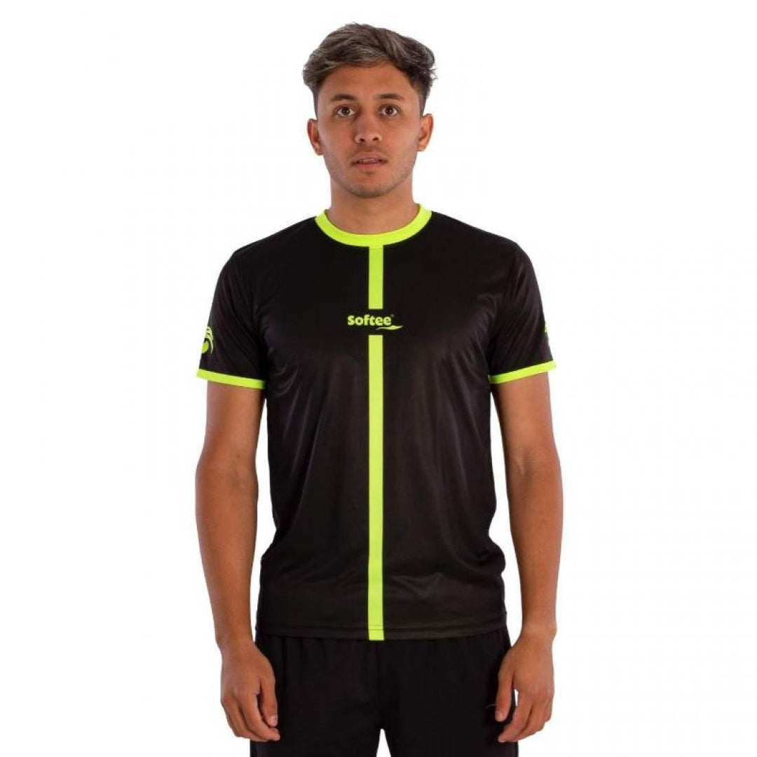 Camiseta Softee Tipex Negro Amarillo Fluor | Softee
