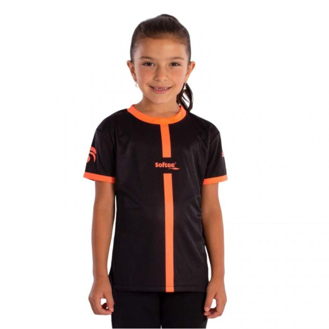 Camiseta Softee Tipex Negro Coral Fluor Junior | Softee