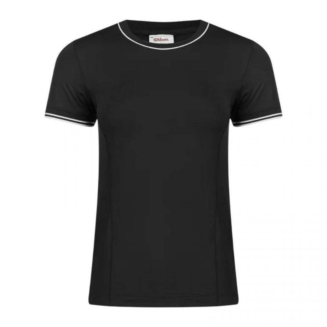 Camiseta Wilson Team Seamless Negro Mujer