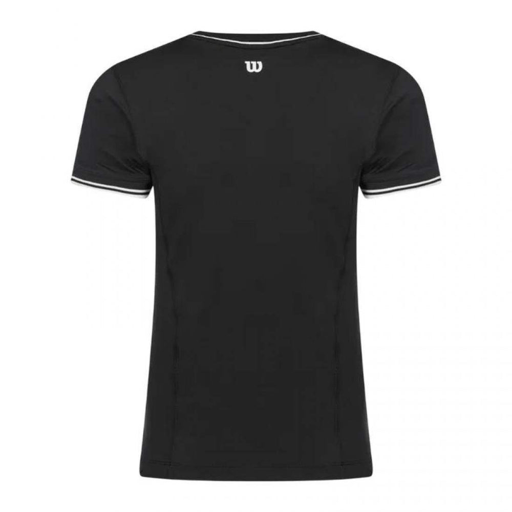 Camiseta Wilson Team Seamless Negro Mujer