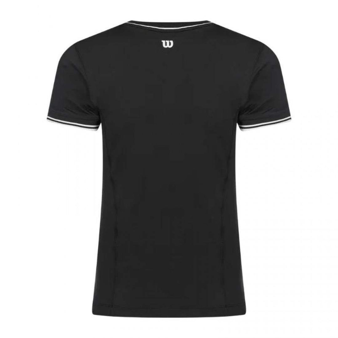 Camiseta Wilson Team Seamless Negro Mujer