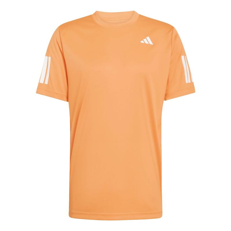 Camiseta Adidas Club 3 Stripes Naranja