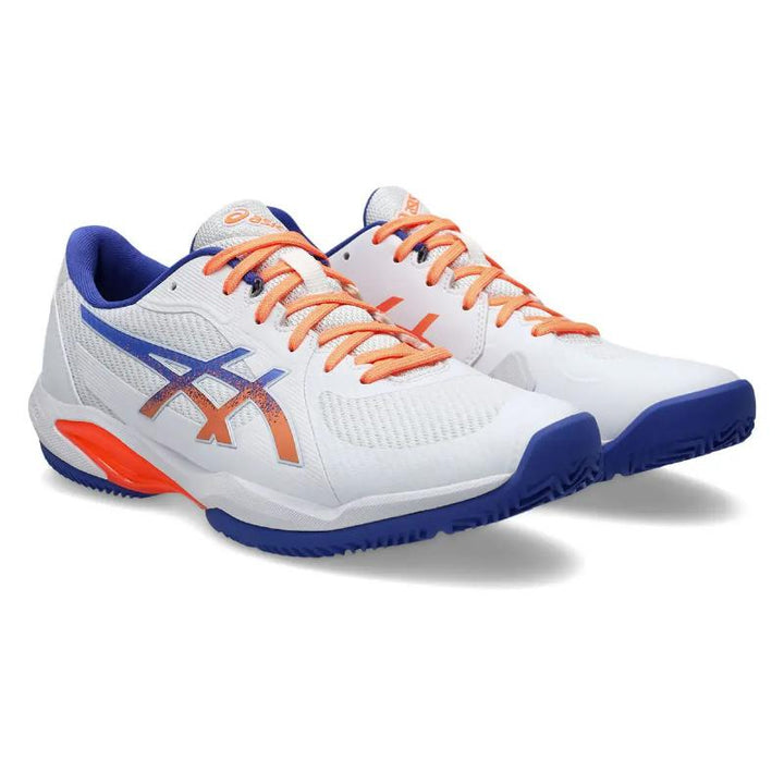 Zapatillas de Padel Asics Solution Swift FF 2 Padel Blanco Azul Cobalto