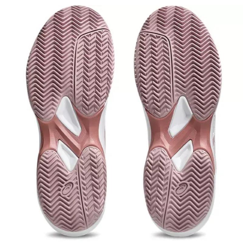 Zapatillas de Padel Asics Game FF Clay Blanco Rosa Morganita Mujer