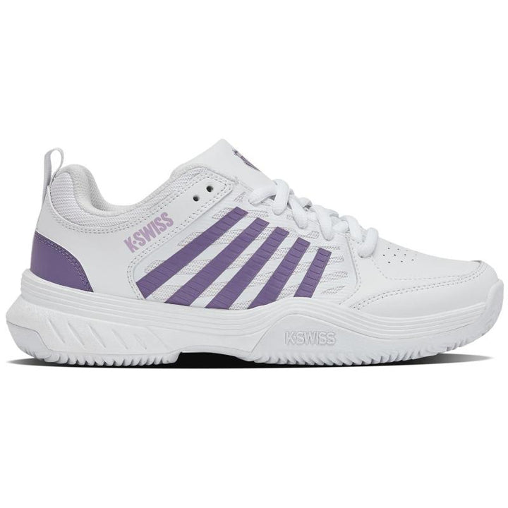 Zapatillas de Pádel de Pádel Kswiss Court Express 2 Clay Blanco Lavanda Mujer